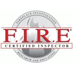 FIRE Certified Inspector badge for fireplace and chimney inspection services in Chesapeake VA